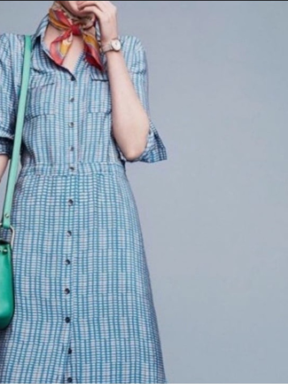 Anthropologie maeve 💮 fall Button-Down Midi Dress
